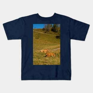 Italian Alpine Cows Kids T-Shirt